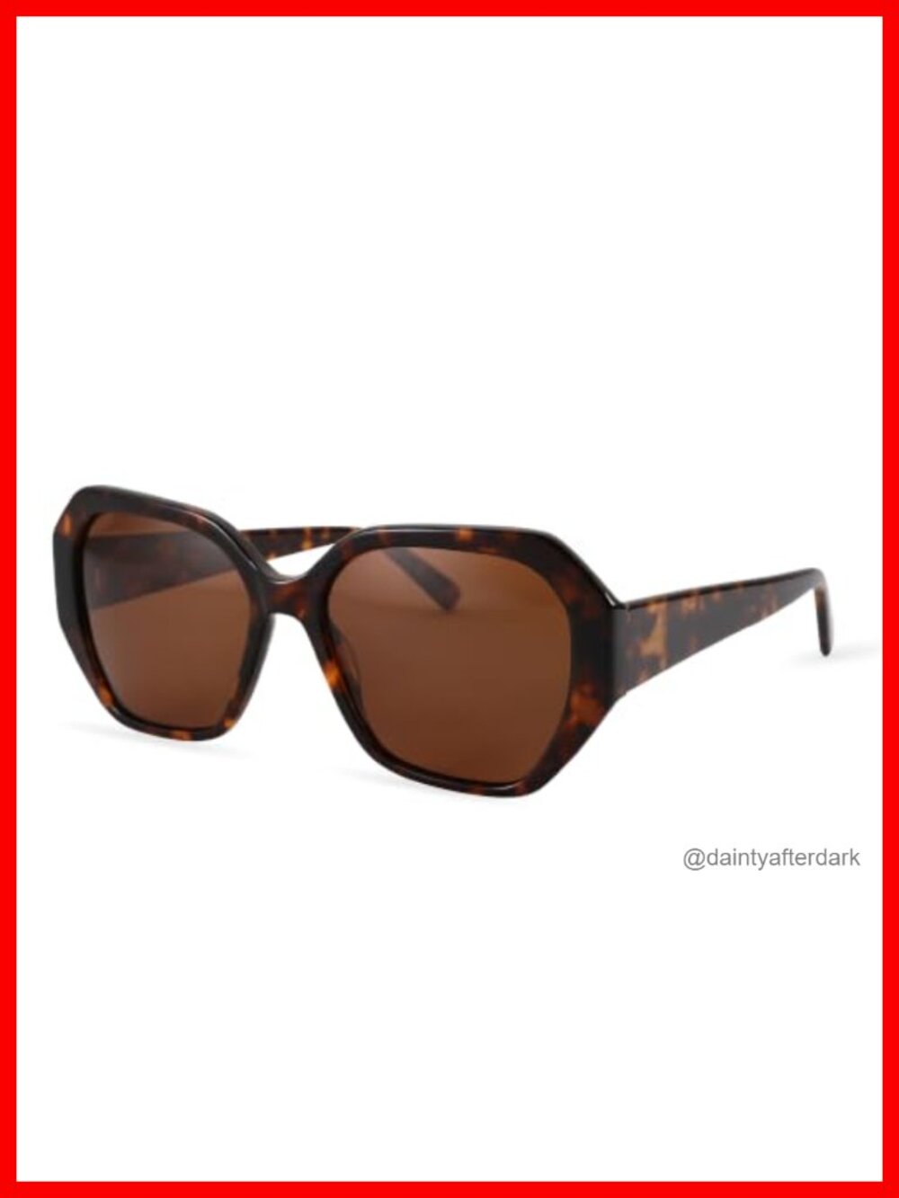 Polarized Hexagonal Sunglasses UV400 Protection Lightweight Acetate